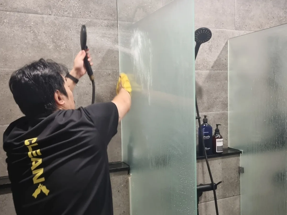 합천군 쌍백면 건물 세면대·파우더룸 바닥 위생청소 사례 - 행진크린