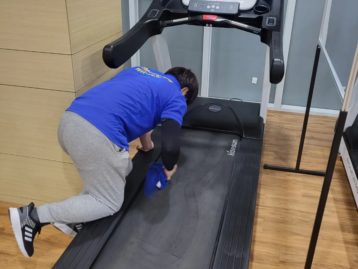 하동군 악양면 피트니스 라커 검사실 위생청소 사례 - 행진크린