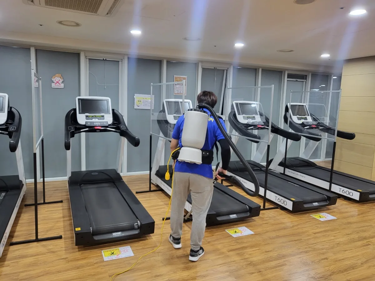 하동군 청암면 헬스장 탕비실 직원 휴게공간 위생청소 사례 - 행진크린
